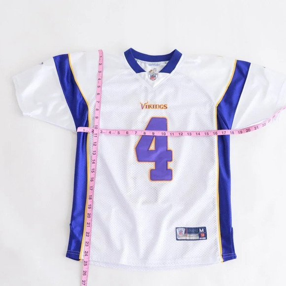 Reebok NFL Equipment Womans Minnesota Vikings Brett Favre Jersey Size Medium - Picture 15 of 15